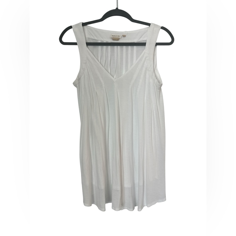 Anthropologie Meadow Rue Pleated Sleeveless Top